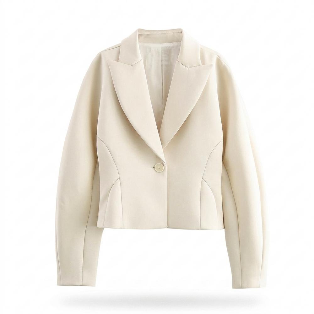 Mens Outlet House - Zehal | Cropped Single-Breasted Blazer Women