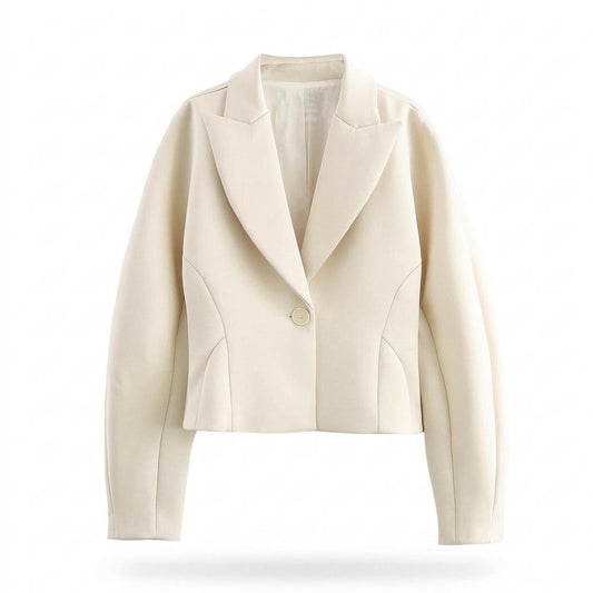 Mens Outlet House - Zehal | Cropped Single-Breasted Blazer Women