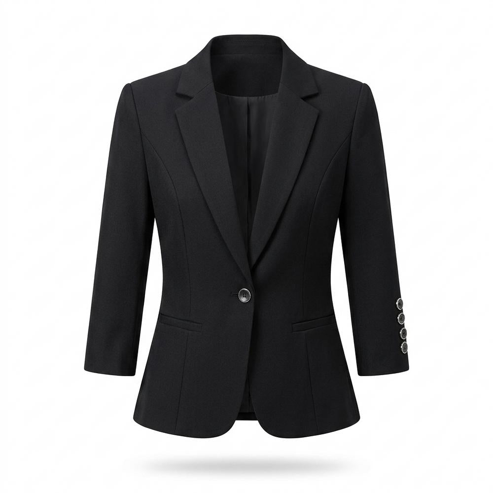 Mens Outlet House - Dalar | Single-Breasted Three-Quarter Sleeve Blazer Women