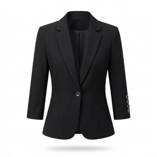 Mens Outlet House - Dalar | Single-Breasted Three-Quarter Sleeve Blazer Women