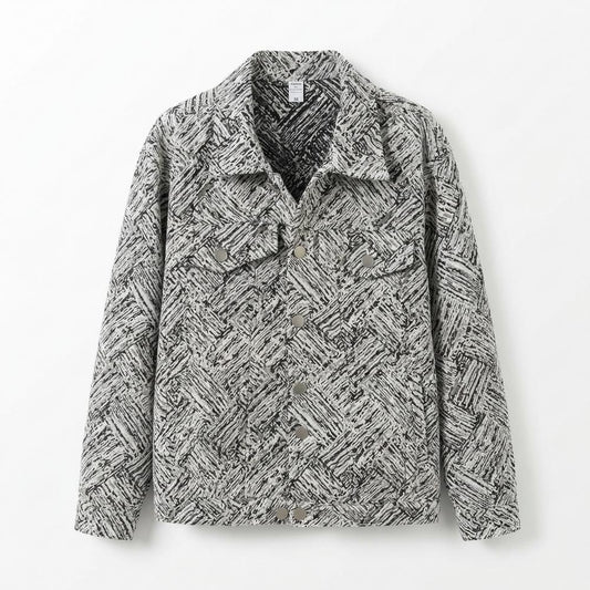 Mens Outlet House - Mopid | Patterned Straight-Cut Jacket Unisex