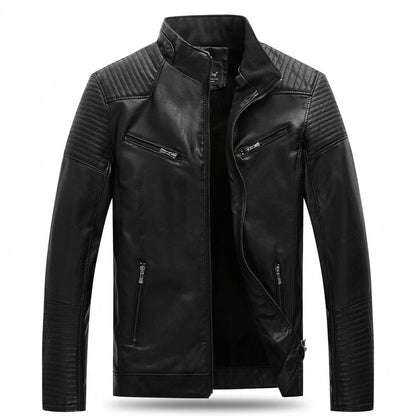 Mens Outlet House - Leron | Quilted Lined Leather Jacket Men