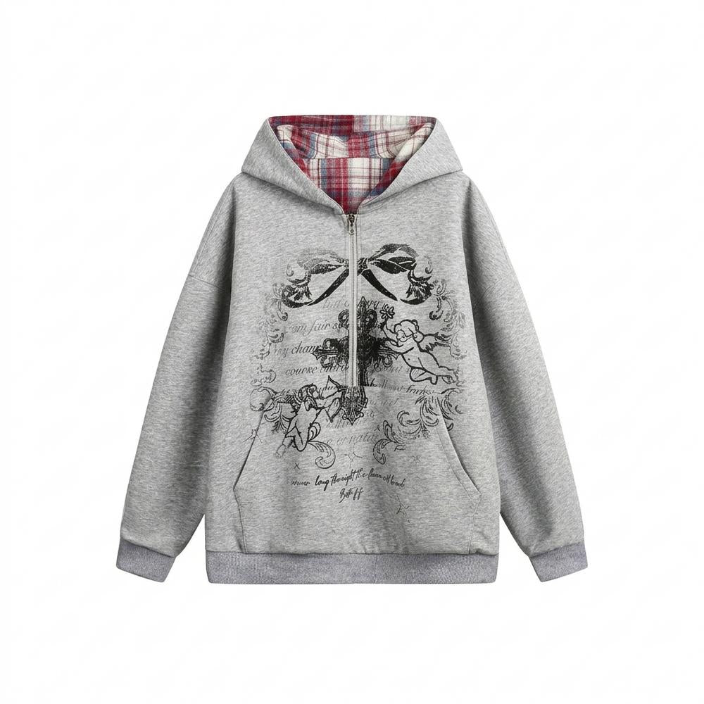 Mens Outlet House - Luviv | Zip-Up Printed Hoodie Unisex