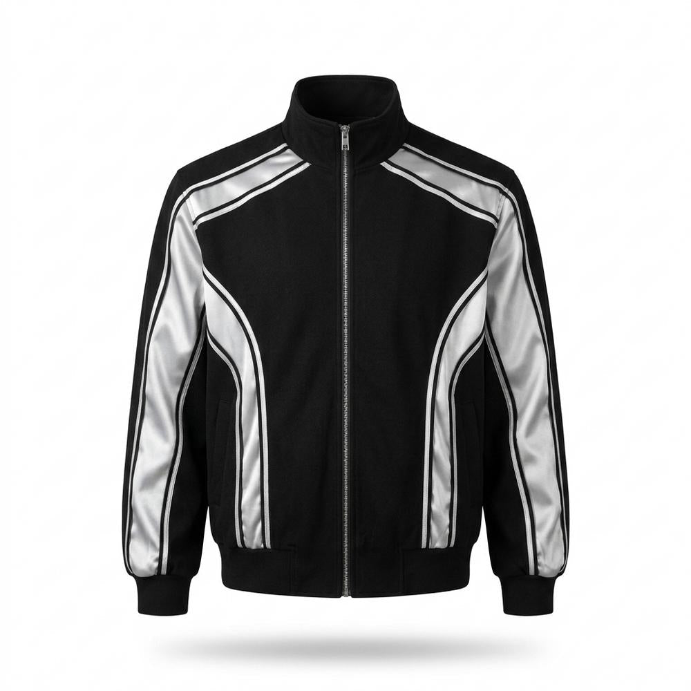 Mens Outlet House - Salom | Zip-Up Paneled Suit Men