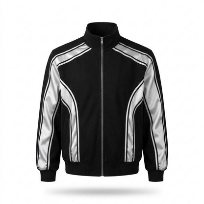 Mens Outlet House - Salom | Zip-Up Paneled Suit Men