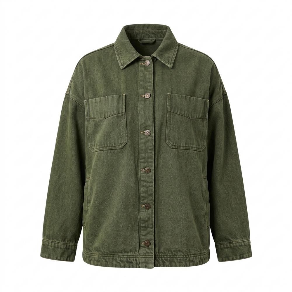 Mens Outlet House - Loran | Washed Button-Up Jacket Women