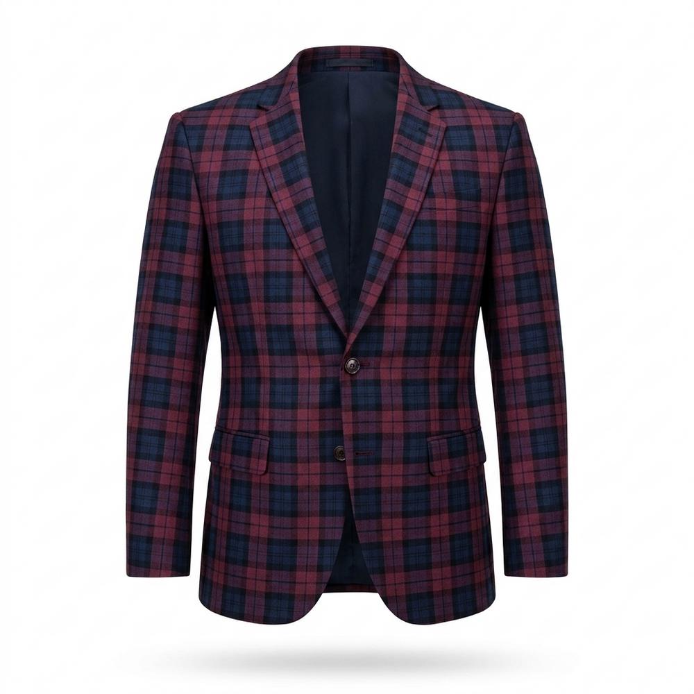 Mens Outlet House - Sozur | Plaid Slim-Fit Blazer Men