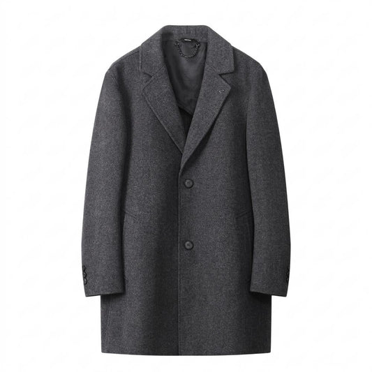 Mens Outlet House - Nikar | Single-Breasted Wool Coat Men