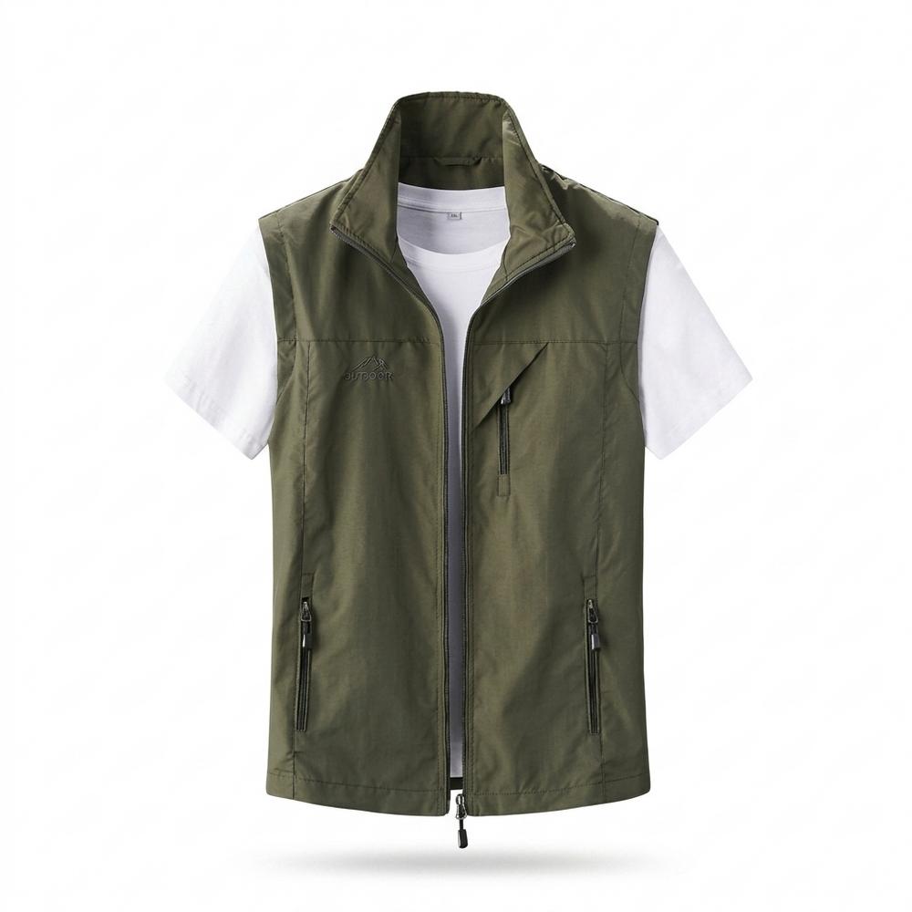 Mens Outlet House - Velev | Zip-Up Lightweight Vest Men