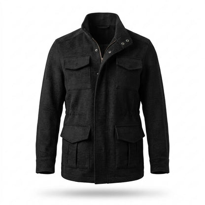 Mens Outlet House - Manav | Four-Pocket Stand-Collar Jacket Men