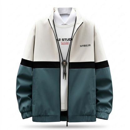 Mens Outlet House - Yovin | Color-Block Zip-Up Jacket Men