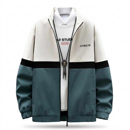 Mens Outlet House - Yovin | Color-Block Zip-Up Jacket Men