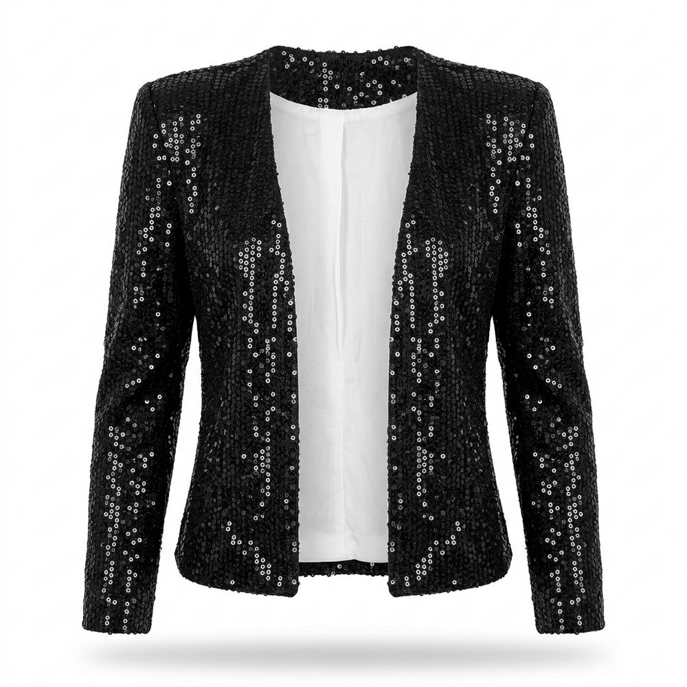 Mens Outlet House - Vutod | Sequin Open-Front Blazer Women
