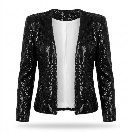 Mens Outlet House - Vutod | Sequin Open-Front Blazer Women