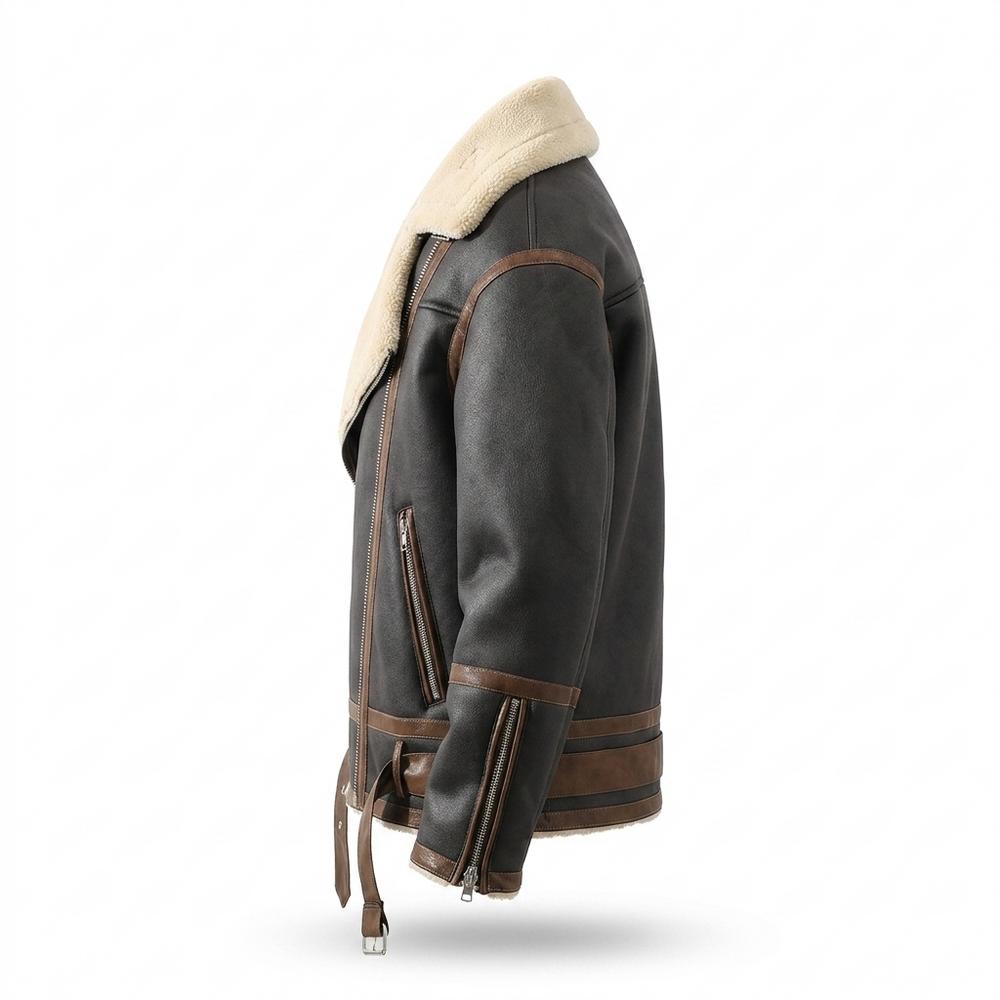Mens Outlet House - Rilen | Fleece-Lined Asymmetrical Jacket Men