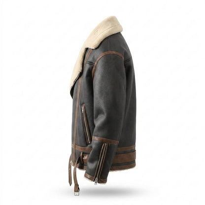 Mens Outlet House - Rilen | Fleece-Lined Asymmetrical Jacket Men