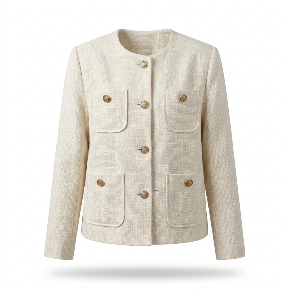 Mens Outlet House - Sewam | Collarless Tweed Jacket Women