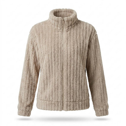 Mens Outlet House - Dafut | Ribbed Plush Jacket Women