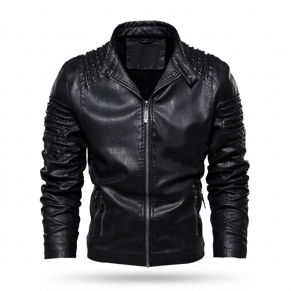 Mens Outlet House - Latir | Quilted Lined Leather Jacket Men