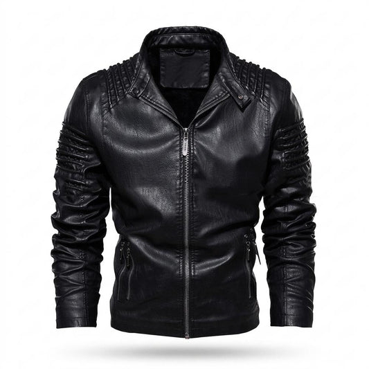 Mens Outlet House - Latir | Quilted Lined Leather Jacket Men