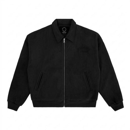 Mens Outlet House - Samor | Sueded Zip-Up Jacket Unisex