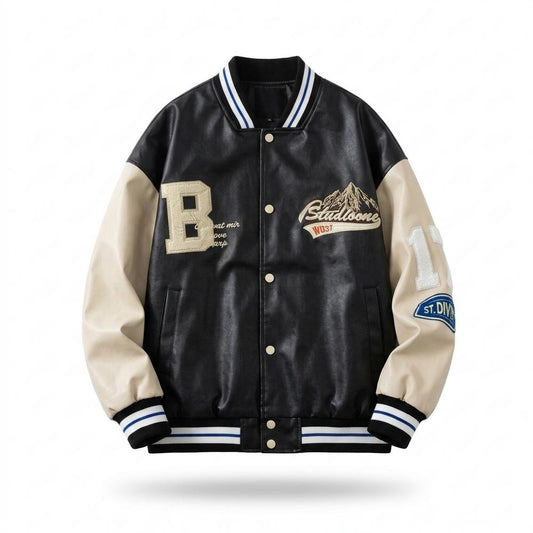 Mens Outlet House - Viser | Embroidered Colorblock Jacket Unisex