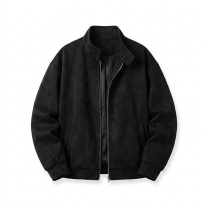 Mens Outlet House - Yovan | Zip-Up Suede-Effect Jacket Men