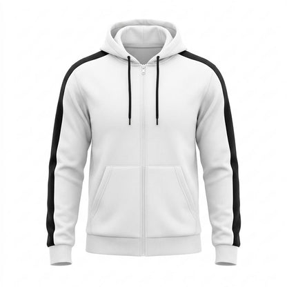 Mens Outlet House - Ellen | Zip-Up Two-Tone Hoodie Unisex