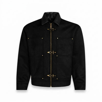 Mens Outlet House - Visil | Clasp-Closure Studded Jacket Men