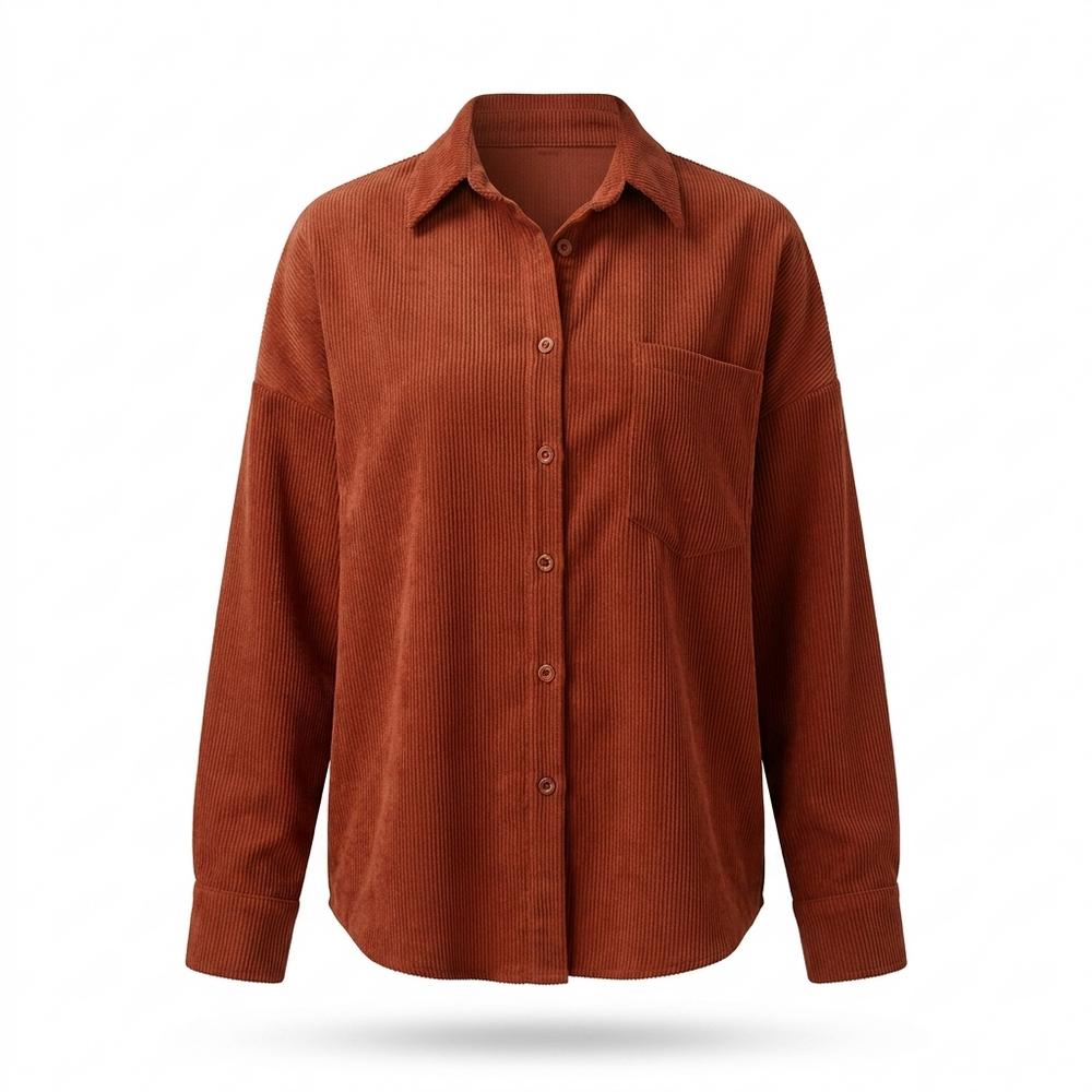 Mens Outlet House - Rukud | Corduroy Relaxed-Fit Shirt Women