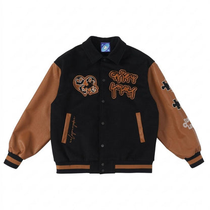 Mens Outlet House - Lytor | Embroidered Two-Tone Jacket Unisex