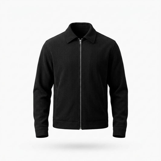 Mens Outlet House - Tatir | Ribbed Zip-Up Jacket Men