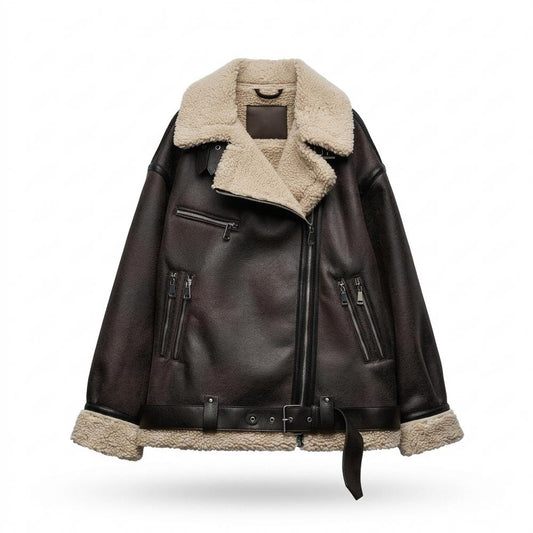Mens Outlet House - Zasil | Fleece-Lined Oversized Jacket Women
