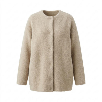 Mens Outlet House - Nolan | Collarless Textured Cardigan Women
