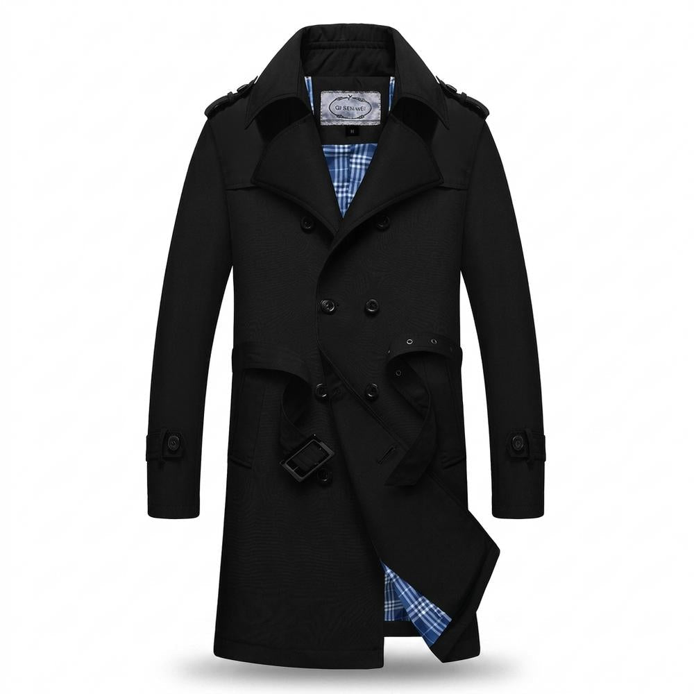 Mens Outlet House - Covur | Double-Breasted Belted Coat Men
