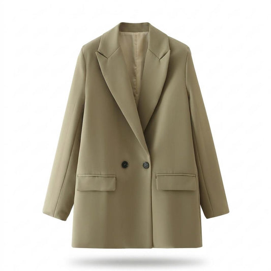 Mens Outlet House - Vevan | Double-Breasted Relaxed-Fit Blazer Women