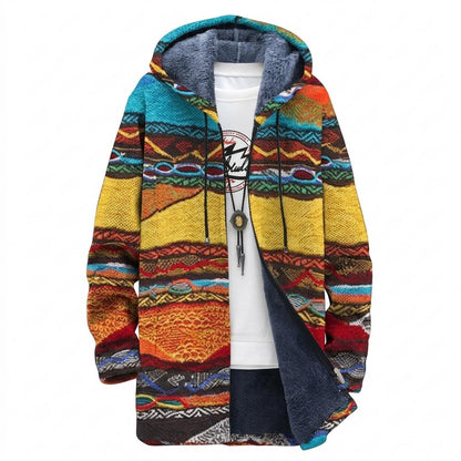 Mens Outlet House - Kesad | Fleece-Lined Hooded Knit Cardigan Men