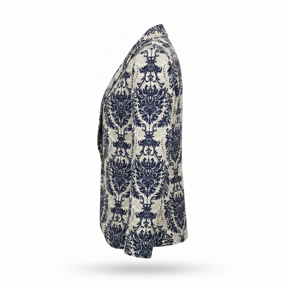 Mens Outlet House - Karen | Printed Ruched Sleeve Blazer Women