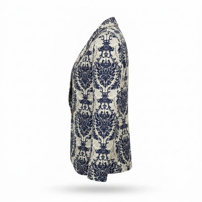 Mens Outlet House - Karen | Printed Ruched Sleeve Blazer Women