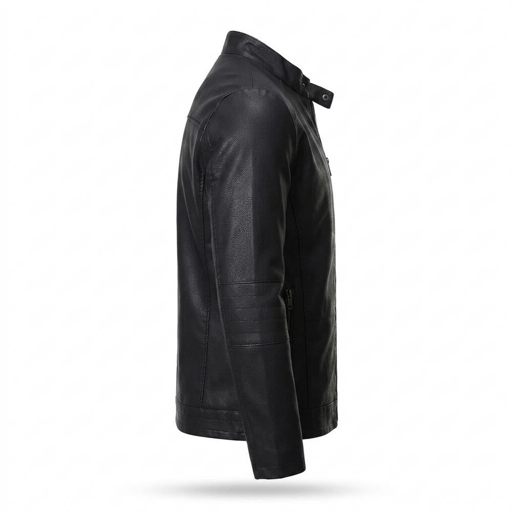 Mens Outlet House - Lymel | Fleece-Lined Tailored Leather Jacket Men