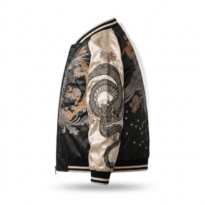 Mens Outlet House - Eogal | Embroidered Two-Tone Jacket Unisex