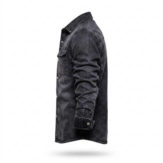 Mens Outlet House - Misol | Washed Slim-Fit Shirt Men