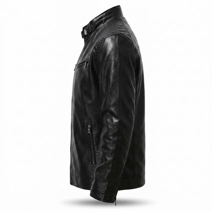 Mens Outlet House - Covar | Zip-Up Quilted Leather Jacket Men