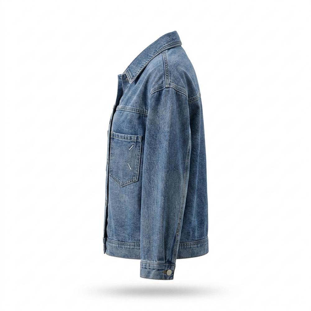 Mens Outlet House - Radan | Button-Up Relaxed Fit Denim Jacket Women
