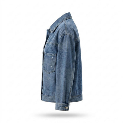 Mens Outlet House - Radan | Button-Up Relaxed Fit Denim Jacket Women
