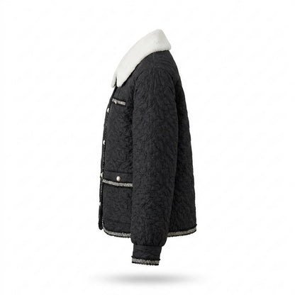 Mens Outlet House - Sarev | Quilted Bouclé Trim Jacket Women