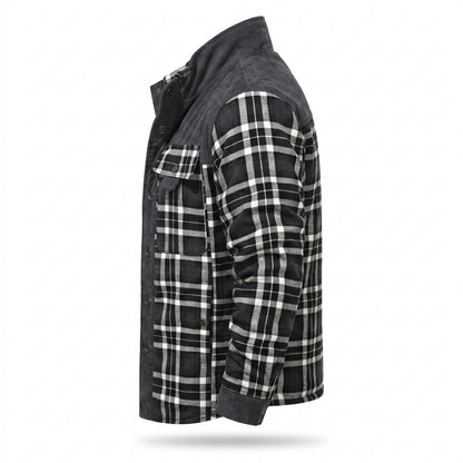 Mens Outlet House - Vipel | Fleece-Lined Plaid Jacket Men
