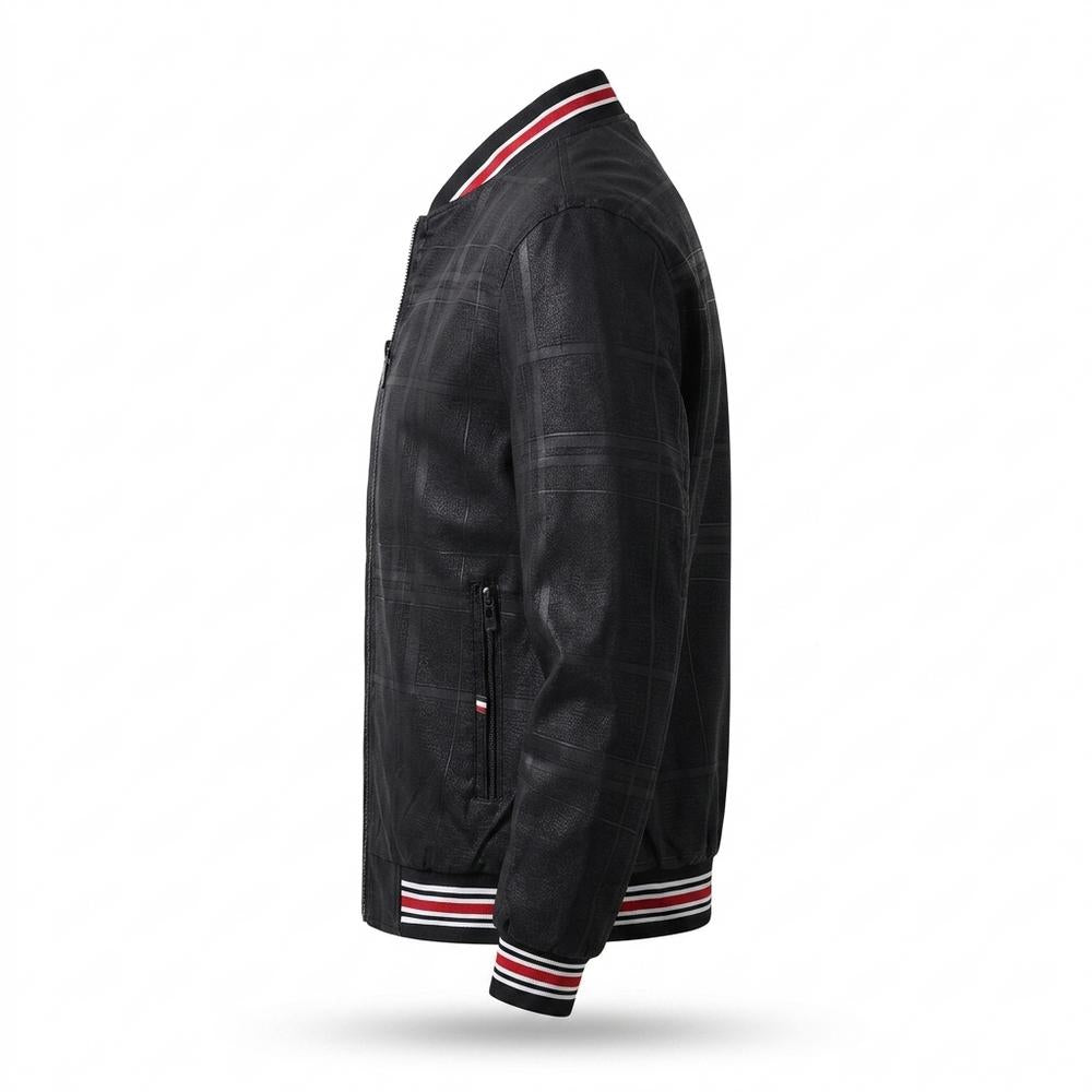 Mens Outlet House - Alrev | Plaid-Patterned Zip-Up Jacket Men
