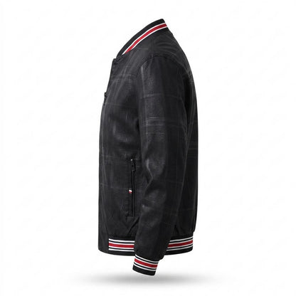 Mens Outlet House - Alrev | Plaid-Patterned Zip-Up Jacket Men