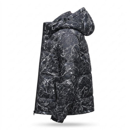 Mens Outlet House - Maram | Padded Patterned Jacket Men